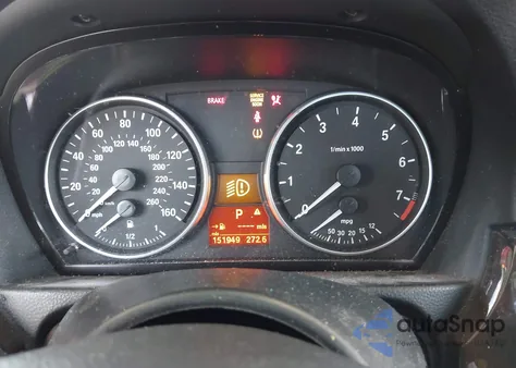 2007 BMW 328Xi из США, поврежденный, VIN WBAVT73537FZ36907